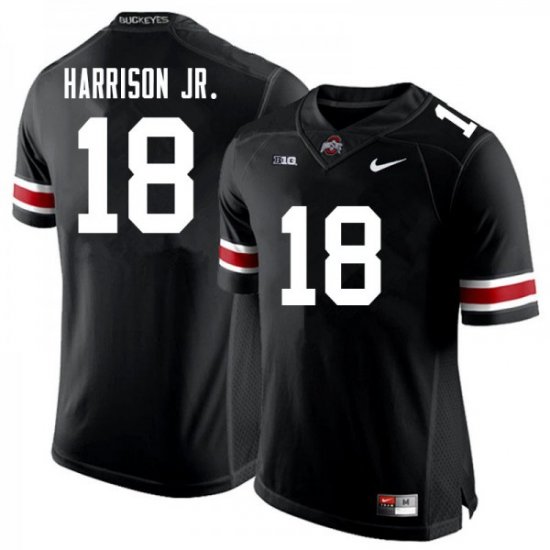 #18 Marvin Harrison Jr. Ohio State Football Men Black Jersey 953252-414