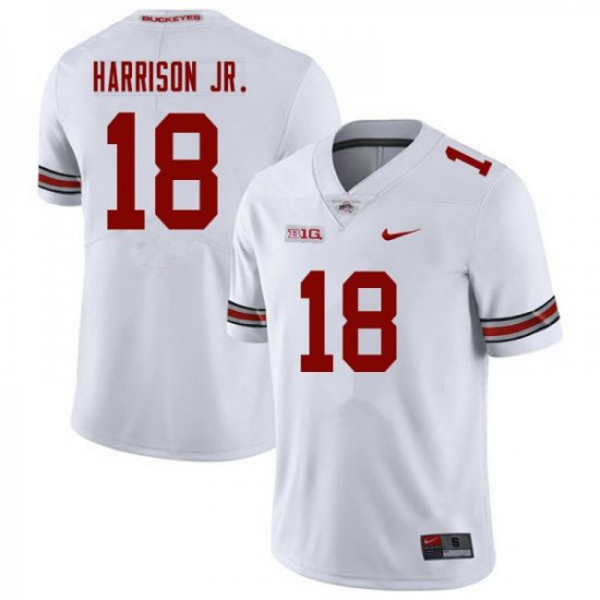 #18 Marvin Harrison Jr. Ohio State Football Mens White Jersey 610364-630