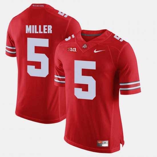 #5 Braxton Miller Alumni Football Game Ohio State Mens Scarlet Jersey 275894-969