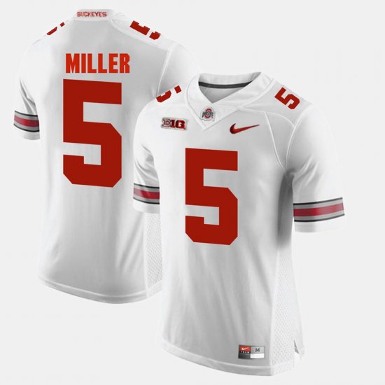 #5 Braxton Miller Alumni Football Game Ohio State Men White Jersey 567024-246