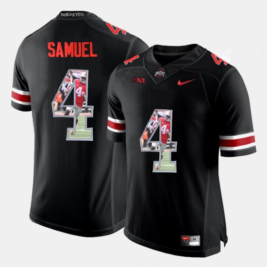 #4 Curtis Samuel Pictorial Fashion Ohio State Men\'s Black Jersey 424344-354
