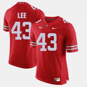 #43 Darron Lee Alumni Football Game Ohio State Men's Scarlet Jersey 629091-646