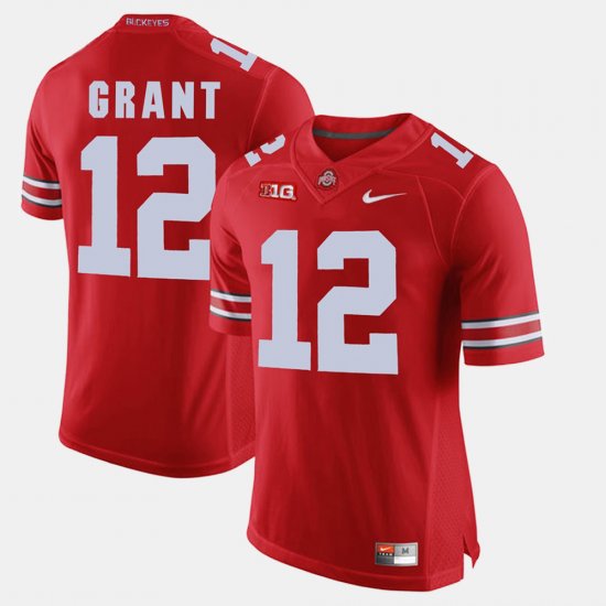 #12 Doran Grant Alumni Football Game OSU Men\'s Scarlet Jersey 258037-129