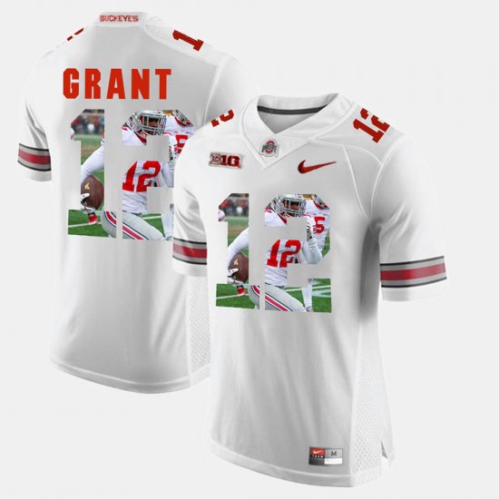 #12 Doran Grant Pictorial Fashion OSU Men\'s White Jersey 216495-198
