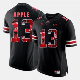 #13 Eli Apple Pictorial Fashion Ohio State Buckeyes Men Black Jersey 960222-118