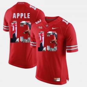 #13 Eli Apple Pictorial Fashion Ohio State Men's Scarlet Jersey 769772-987