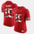 #15 Ezekiel Elliott Pictorial Fashion Ohio State Mens Scarlet Jersey 826940-788