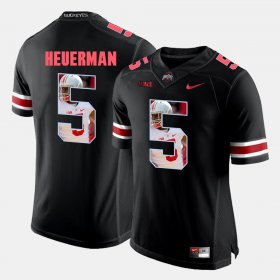 #5 Jeff Heuerman Pictorial Fashion Ohio State Mens Black Jersey 438486-880