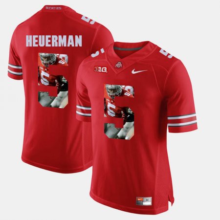 #5 Jeff Heuerman Pictorial Fashion Ohio State Men's Scarlet Jersey 320714-212