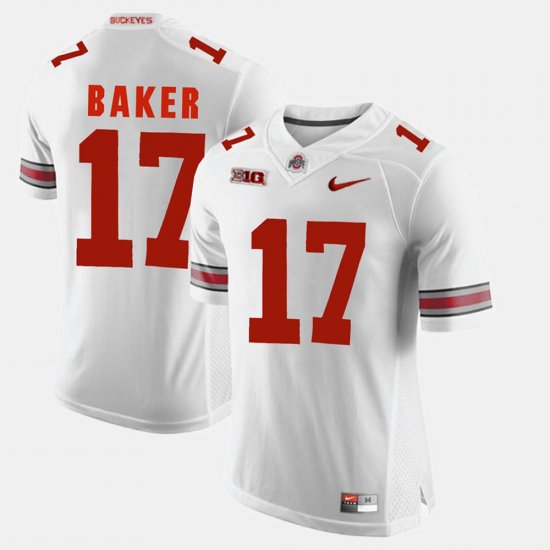 #17 Jerome Baker Alumni Football Game OSU Buckeyes Men\'s White Jersey 541968-579