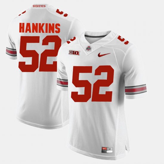 #52 Johnathan Hankins Alumni Football Game Ohio State Buckeyes Men\'s White Jersey 956552-817