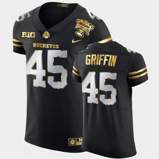 #45 Archie Griffin 2021 Sugar Bowl Ohio State Buckeyes Golden Playoff Mens Black Jersey 376802-934