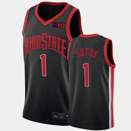 #1 Jimmy Sotos Alternate Ohio State Throwback 90s Mens Anthracite Jersey 788940-602
