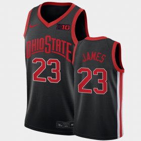 #23 LeBron James Alternate OSU Throwback 90s Men Anthracite Jersey 548016-310