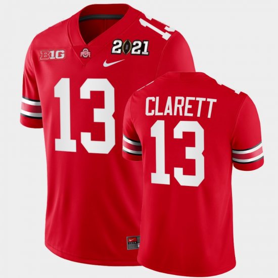#13 Maurice Clarett 2021 National Championship OSU Buckeyes Playoff Game Men Scarlet Jersey 541985-796