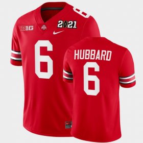#6 Sam Hubbard 2021 National Championship OSU Playoff Game Men Scarlet Jersey 132453-640