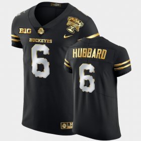 #6 Sam Hubbard 2021 Sugar Bowl OSU Buckeyes Golden Playoff Mens Black Jersey 351288-811