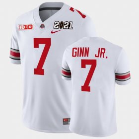 #7 Ted Ginn Jr. 2021 National Championship Ohio State Playoff Game Men White Jersey 580420-850