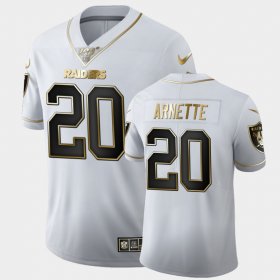#20 Damon Arnette 2020 NFL Draft Ohio State Golden Edition Mens White Jersey 557368-768