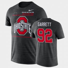 #92 Haskell Garrett 2021 Sideline Velocity Ohio State Performance Men Black T-Shirt 704354-166