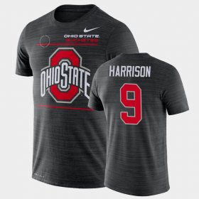 #9 Zach Harrison 2021 Sideline Velocity OSU Performance Men Black T-Shirt 745387-400