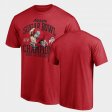 2021 Sugar Bowl Champions Ohio State Buckeyes College Football Playoff Fair Catch Mens Scarlet T-Shirt 288289-683