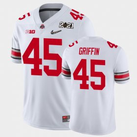 #45 Archie Griffin 2021 National Championship Ohio State Buckeyes Men's White Jersey 692373-892