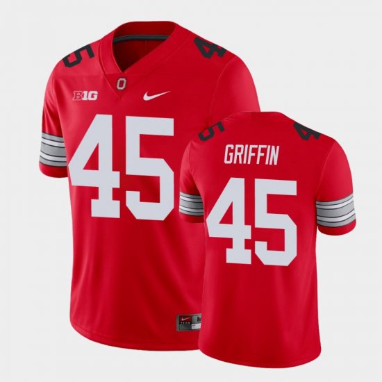#45 Archie Griffin Alumni Football Game Ohio State Player Mens Scarlet Jersey 255893-600