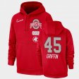 #45 Archie Griffin Local Performance Ohio State Pullover Mens Scarlet Hoodie 178146-414