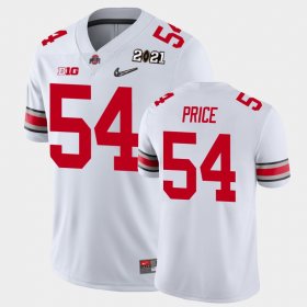 #54 Billy Price 2021 National Championship OSU Buckeyes Mens White Jersey 835966-818