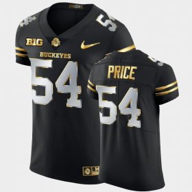 #54 Billy Price Golden Edition OSU Buckeyes 2020-21 Authentic Men's Black Jersey 340819-190
