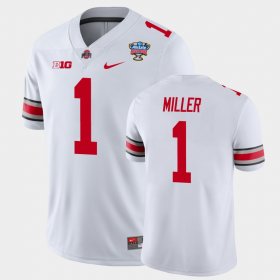 #1 Braxton Miller 2021 Sugar Bowl Ohio State College Football Mens White Jersey 114948-531