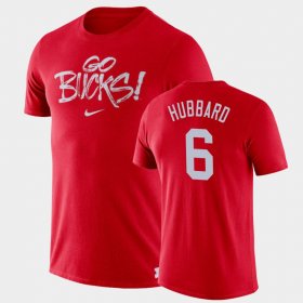 #6 Sam Hubbard Brush Phrase OSU Buckeyes Men Scarlet T-Shirt 278126-263 #6 Sam Hubbard Brush Phrase OSU Buckeyes Men Scarlet T-Shirt 278126-263