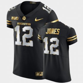 #12 Cardale Jones Golden Edition OSU 2020-21 Authentic Men's Black Jersey 272544-346