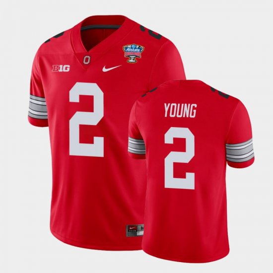 #2 Chase Young 2021 Sugar Bowl Ohio State Player Men Scarlet Jersey 759572-465