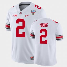 #2 Chase Young 2021 Sugar Bowl OSU Buckeyes College Football Men's White Jersey 830756-442 #2 Chase Young 2021 Sugar Bowl OSU Buckeyes College Football Men's White Jersey 830756-442