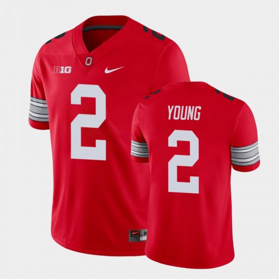 #2 Chase Young Alumni Football Game Ohio State Player Mens Scarlet Jersey 944528-293