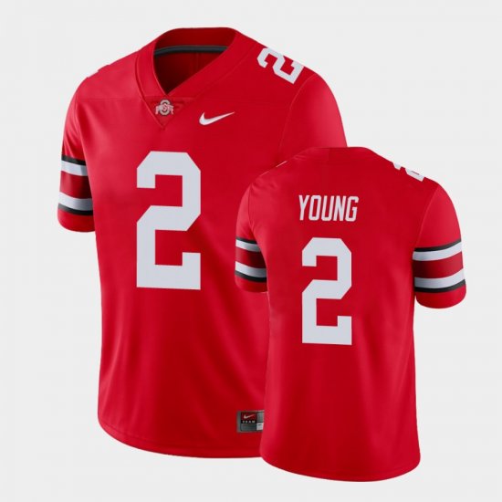#2 Chase Young College Football OSU Buckeyes Game Mens Scarlet Jersey 812088-549