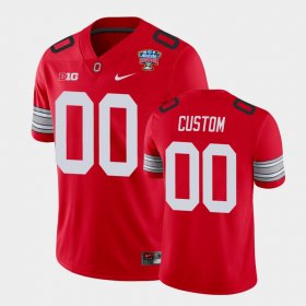 #00 Custom 2021 Sugar Bowl Ohio State Buckeyes Player Men's Scarlet Jersey 605789-990