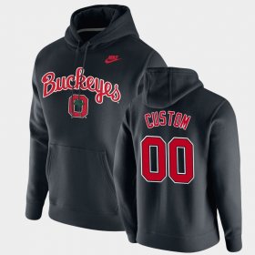 #00 Custom Vintage School Logo OSU Pullover Men Black Hoodie 249185-161