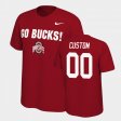 #00 Custom College Football OSU Mantra Men's Scarlet T-Shirt 793097-803