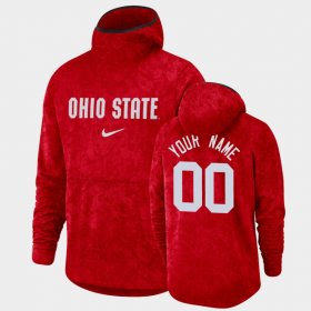 #00 Custom Basketball Spotlight OSU Buckeyes Pullover Team Logo Mens Scarlet Hoodie 395306-437
