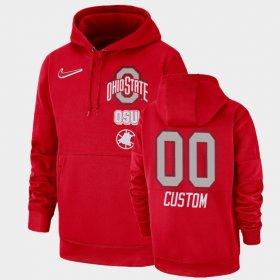 #00 Custom Local Performance Ohio State Buckeyes Pullover Men Scarlet Hoodie 292704-459