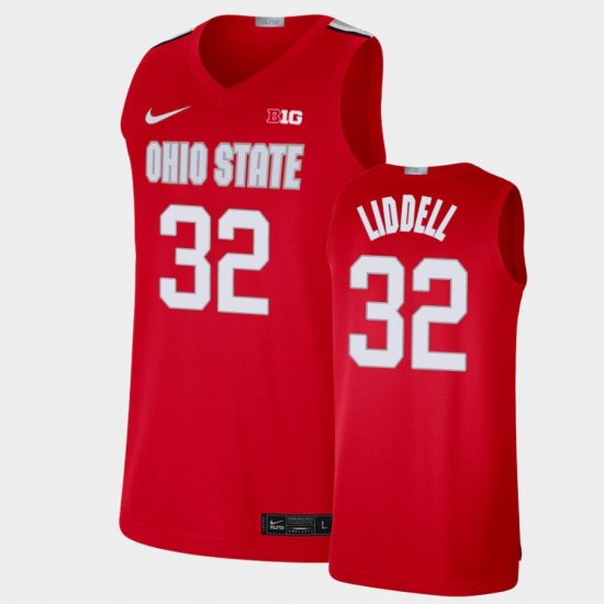 #32 E.J. Liddell Alumni Limited Ohio State Basketball Mens Scarlet Jersey 956592-577