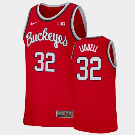 #32 E.J. Liddell Replica OSU Buckeyes College Basketball Mens Scarlet Jersey 951097-289