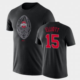 #15 Ezekiel Elliott Football Icon OSU Legend Men Black T-Shirt 977586-715