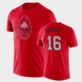 #16 J.T. Barrett Football Icon Ohio State Legend Mens Scarlet T-Shirt 933651-229