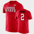 #2 J.K. Dobbins Football Practice Ohio State Buckeyes Legend Performance Men Scarlet T-Shirt 913393-477