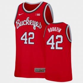#42 Harrison Hookfin Replica Ohio State College Basketball Men's Scarlet Jersey 981230-346