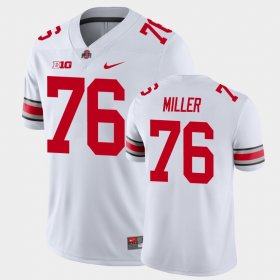 #76 Harry Miller Game Ohio State Football Men White Jersey 999705-357
